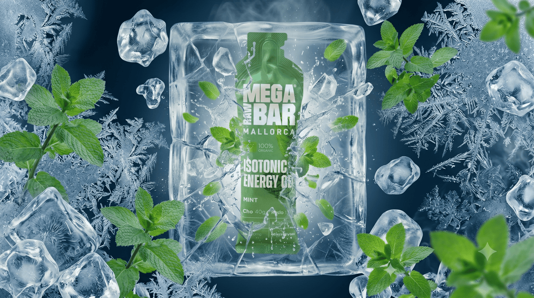 Gel energético isotónico de menta con agua de mar MegaRawBar