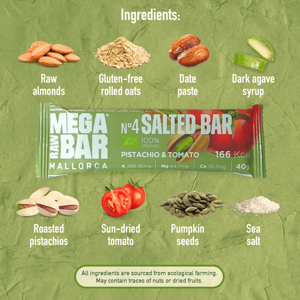 Barrita Energética Pistachos y Tomate